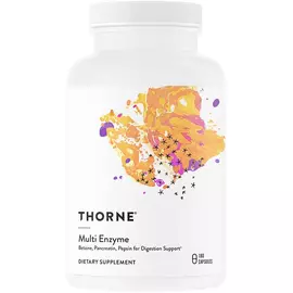 Thorne Research Multi Enzyme (formerly B.P.P.) / Бетаїн Пепсин Панкреатин 180 капсул від магазину біодобавок nutrido.shop