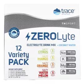 Trace Minerals ZeroLyte Multi Pack / Електроліти мультипак 12 саше (апельсин, цитрус, кавун, манго) в магазине биодобавок nutrido.shop