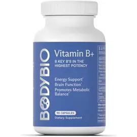 BodyBio Vitamin B+ / Комплекс вітамінів групи Б 90 капсул від магазину біодобавок nutrido.shop