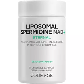 CodeAge Liposomal Spermidine NAD+ / Ліпосомальний спермідин 500 мг NAD+ 30 капсул в магазине биодобавок nutrido.shop