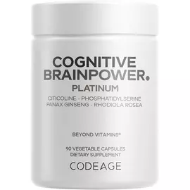 CodeAge Cognitive Brainpower Platinum / Підтримка роботи мозку 90 капсул в магазине биодобавок nutrido.shop