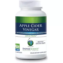 Enzyme Science Apple Cider Vinegar / Яблочный уксус для здорового пищеварения 60 капсул в магазине биодобавок nutrido.shop