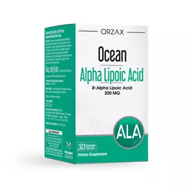 Orzax Alpha Lipoic Acid / R-альфа-ліпоєва кислота 200 мг 30 капсул в магазине биодобавок nutrido.shop