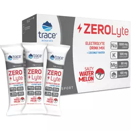ZeroLyte Watermelon / Електроліти зі смаком солоного кавуна 30 саше, Trace Minerals в магазине биодобавок nutrido.shop