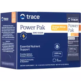 Trace Minerals Power Pak Sugar Free OrangeMango/ Електроліти без цукру Кето Апельсин-Манго 30 саше від магазину біодобавок nutrido.shop