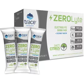 Електроліти зі смаком солоного цитруса 30 саше / ZeroLyte Salty Citrus, Trace Minerals в магазине биодобавок nutrido.shop