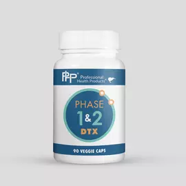 Professional Health Products Phase 1 and 2 DTX / Підтримка детоксу печінки фаза 1 і 2 DTX 90 капсул від магазину біодобавок nutrido.shop