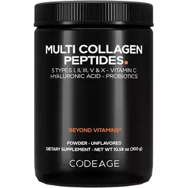 CodeAge Multi Collagen Peptides + Probiotics Powder / Мультиколагенові пептиди + пробіотики 300 г¶ від магазину біодобавок nutrido.shop