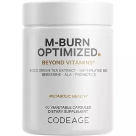 CodeAge M-Burn Optimized / Оптимізація метаболізму та жироспалювання 60 капсул від магазину біодобавок nutrido.shop