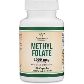 Double Wood Methylfolate / Метилфолат 1000 мкг 120 капсул від магазину біодобавок nutrido.shop