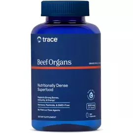 Trace Minerals Beef Organs / Яловичі органи трав'яної відгодівлі 180 капсул в магазине биодобавок nutrido.shop