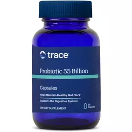 Trace Minerals Probiotic 55 Billion / Пробіотик 10 штамів біфідо- та лактобактерій 55 млрд КУО 30 капсул від магазину біодобавок nutrido.shop