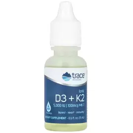Trace Minerals Ionic Vitamin D3+K2 / Іонні вітаміни Д3 K2 5000 МО 15 мл в магазине биодобавок nutrido.shop