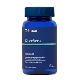 Trace Minerals GlucoVera / Комплекс підтримки здорового рівня цукру в крові 90 капсул в магазине биодобавок nutrido.shop