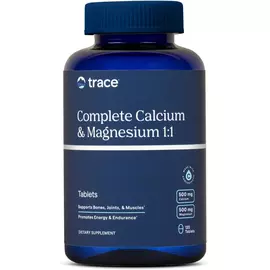 Trace Minerals Complete Calcium & Magnesium / Комплекс кальцій і магній 1:1 120 таблеток від магазину біодобавок nutrido.shop