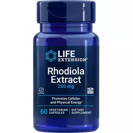 Life Extension Rhodiola Extract / Екстракт родіоли адаптоген 250 мг 60 капсул від магазину біодобавок nutrido.shop
