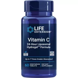 Life Extension Vitamin C 24-Hour Liposomal Hydrogel Formula / Вітамін C 24-годинної дії 60 таблеток від магазину біодобавок nutrido.shop