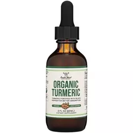 Double Wood Organic Turmeric / Куркума органічна з чорним перцем без алкоголю 60 мл від магазину біодобавок nutrido.shop