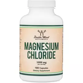 Double Wood Magnesium Chloride / Магній хлорид 1000 мг 180 капсул в магазине биодобавок nutrido.shop