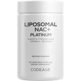CodeAge Liposomal NAC+ Platinum / Ліпосомальний NAC N-ацетил L-цистеїн 120 капсул від магазину біодобавок nutrido.shop