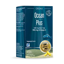 Orzax Ocean Plus / Омега 3 риб'ячий жир з ЕПК та ДГК 780 мг 30 капсул в магазине биодобавок nutrido.shop