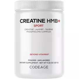 CodeAge Creatine HMB+ / Ліпосомальний креатин + таурин + моногідрат кальцію HMB 321 г від магазину біодобавок nutrido.shop