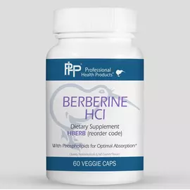 Professional Health Products Berberine HCl / Берберин гідрохлорид регулювання цукру в крові 60 капсул від магазину біодобавок nutrido.shop