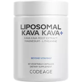 CodeAge Liposomal Kava Kava+ / Ліпосомальна Кава Кава+ 60 капсул від магазину біодобавок nutrido.shop