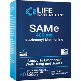 Life Extension SAMe (S-Adenosylmethionine) / CАМе 400 мг 30 таблеток в магазине биодобавок nutrido.shop