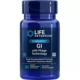 Life Extension Florassist GI with Phage Technology / ДжіАй з технологією бактеріофагів 30 капсул в магазине биодобавок nutrido.shop