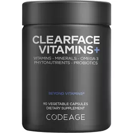 CodeAge Clearface Vitamins / Комплекс вітамінів і мінералів для здорової шкіри 90 капсул в магазине биодобавок nutrido.shop
