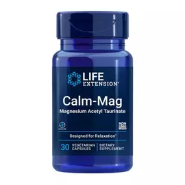 Life Extension Calm-Mag / Калм-Маг магнію ацетил-таурат підтримка при стресі 30 капсул в магазине биодобавок nutrido.shop