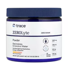 Trace Minerals ZeroLyte Canisters / Електроліти смак солоного тропіка 336 г в магазине биодобавок nutrido.shop