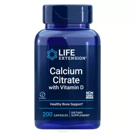 Life Extension Calcium Citrate with Vitamin D / Цитрат кальцію з вітаміном Д 200 капсул від магазину біодобавок nutrido.shop
