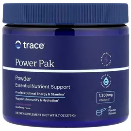 Trace Minerals Power Pak Acai Berry / Вітамін C + електроліти + мультивітаміни смак ягоди асаї 275 г в магазине биодобавок nutrido.shop
