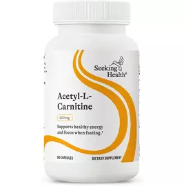 Seeking Health Acetyl-L-Carnitine / Ацетил-L-карнітин 500 мг 90 капсул в магазине биодобавок nutrido.shop