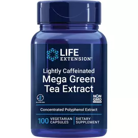 Life Extension Mega Green Tea Extract / Екстракт зеленого чаю з вмістом кофеїну 100 капсул від магазину біодобавок nutrido.shop