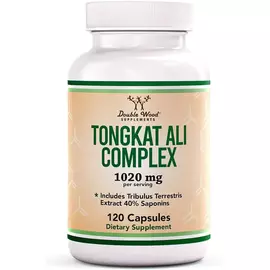 Double Wood Tongkat Ali Complex / Екстракт Тонгкат Алі 1020 mg 120 капсул від магазину біодобавок nutrido.shop