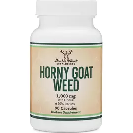 Double Wood Horny Goat Weed / Горянка 20% ікаріїн підтримка лібідо 90 капсул в магазине биодобавок nutrido.shop