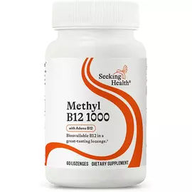 Seeking Health Methyl B12 1000 / Б12 метилкобамін і аденілкобаламін 1000 мкг 60 льодяників від магазину біодобавок nutrido.shop