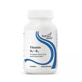 Seeking Health Vitamin D3 + K2 / Вітамін Д3 + K2 60 капсул від магазину біодобавок nutrido.shop