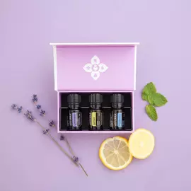 DoTERRA Essential Oil kit / Ознайомчий набір масел Лимон Лаванда Перцева м'ята 3 шт по 5 мл в магазине биодобавок nutrido.shop