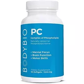BodyBio PC Phosphatidylcholine / Фосфатидилхолін 60 капс від магазину біодобавок nutrido.shop