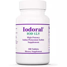 Optimox Iodoral / Йодорал йод 12,5 мг 180 таблеток від магазину біодобавок nutrido.shop