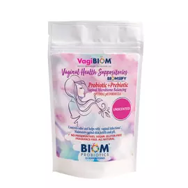 Biom Probiotics Vaginal Probiotic Suppository / Вагінальні супозиторії з пробіотиками 15 шт. від магазину біодобавок nutrido.shop