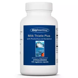 Allergy Research Milk Thistle Plus / Розторопша комплекс для підтримки функції печінки 120 капсул від магазину біодобавок nutrido.shop