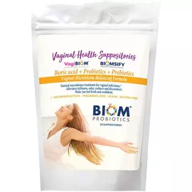 Biom Probiotics Boric Acid+Probiotics / Свічки вагінальні борна кислота + пробіотики 10 шт. від магазину біодобавок nutrido.shop