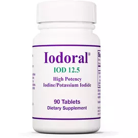 Optimox Iodoral / Йодорал йод 12,5 мг 90 таблеток від магазину біодобавок nutrido.shop