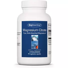 Allergy Research Magnesium Citrate / Магний цитрат 90 капсул в магазине биодобавок nutrido.shop