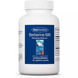Allergy Research Berberine / Берберин поддержка нормального уровня холестерина 500 мг 90 капсул в магазине биодобавок nutrido.shop